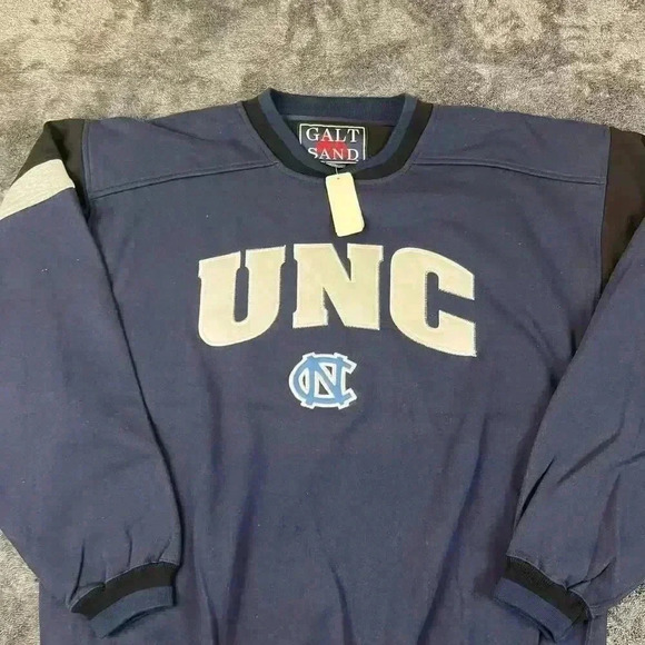 galt sand Other - Vtg 90's UNC Chapel Hill Galt Sand Embroidered Men's L Navy Blue Sweatshirt NWT